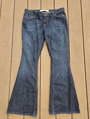 Mossimo Y2k Low Rise Flare Blue Jeans Size 13 Vintage